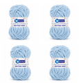 ProKart Premium Blankie Yarn – Sky Blue | 100g x 4 Pack