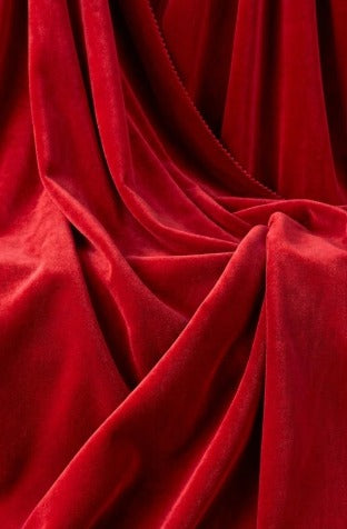 Premium Red Velvet Fabric(1mtr)