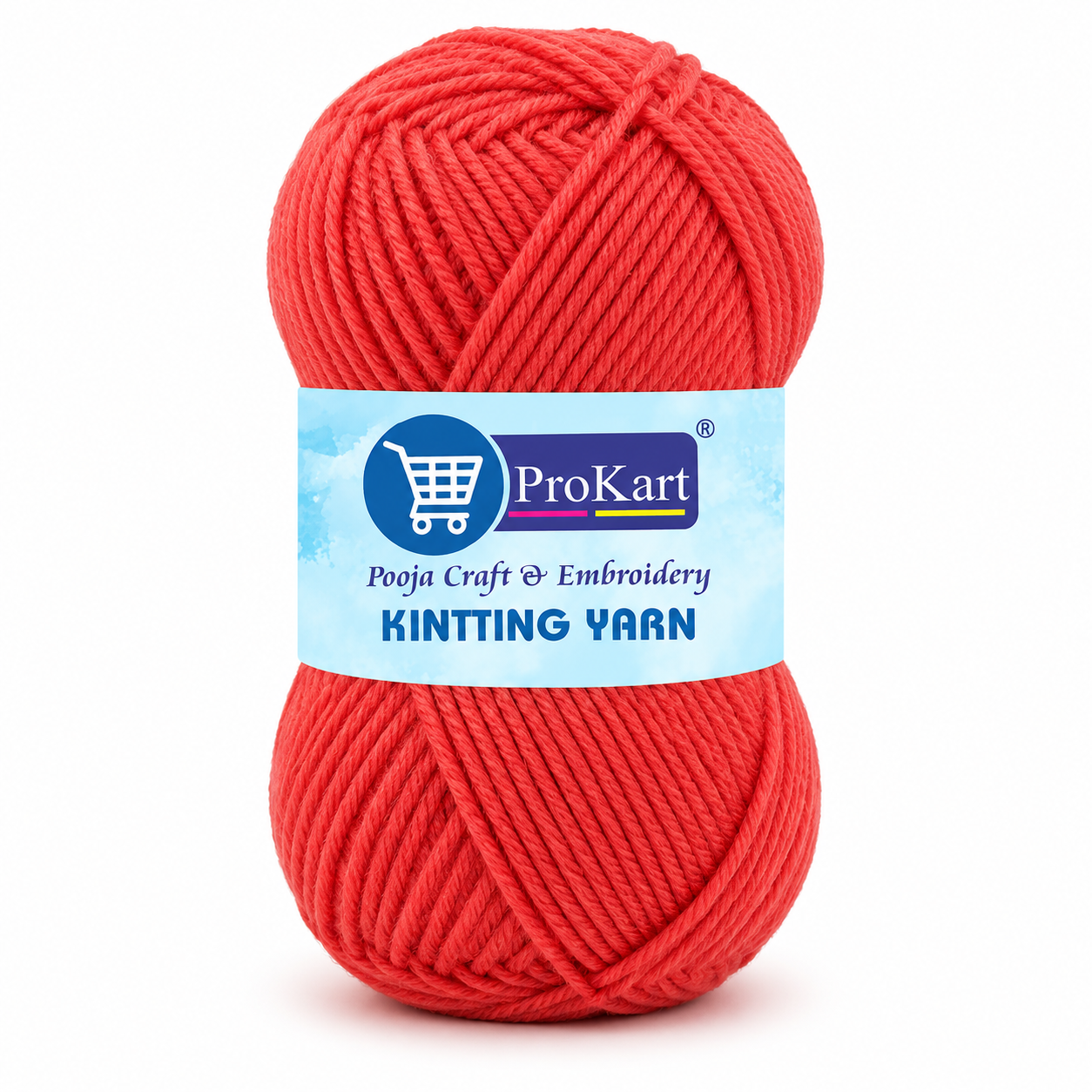 ProKart Premium Knitting Yarn – Soft 4 Ply Hand Knitting & Crochet Yarn (Carrot Pink)