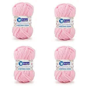 ProKart Premium Light Pink Blankie Yarn – Pack of 4 (100g Each)