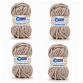 ProKart Premium Light Mud Knitting & Crochet Yarn – Pack of 4 (100g Each)