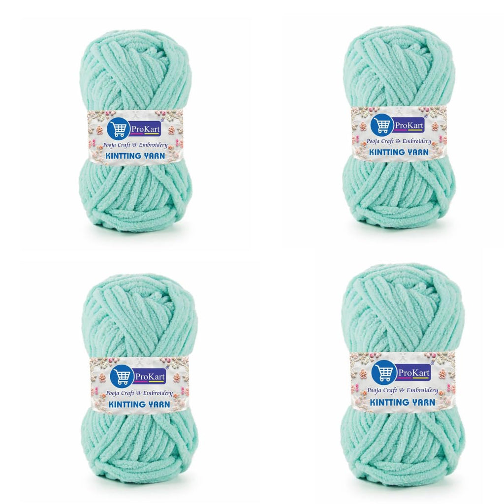 ProKart Premium Sky Blue Blankie Yarn – Pack of 4 (100g Each)