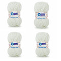 ProKart Premium Pure White Blankie Yarn – Pack of 4 (100g Each)