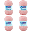ProKart Premium 4 Ply Woolen Knitting Yarn – Baby Pink (100g x 4 Pack)
