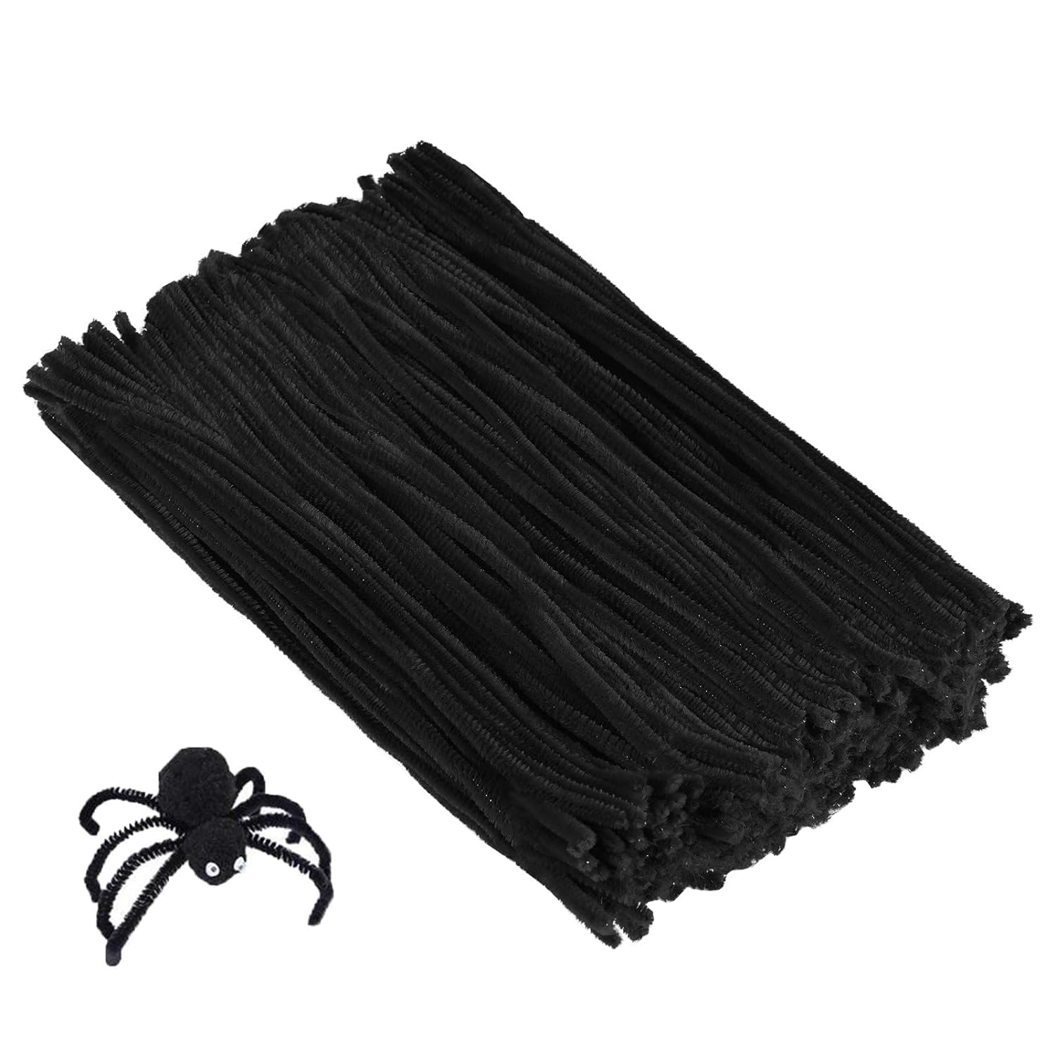 ProKart Black Pipe Cleaners for Crafts – 150 Pcs, 12 Inches