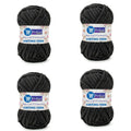ProKart Premium Black Blankie Yarn – Pack of 4 (100g Each)