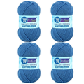 ProKart Premium 4 Ply Woolen Knitting Yarn – Blue (100g x 4 Pack)