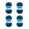 ProKart Premium 4 Ply Woolen Knitting Yarn, Dark Teal Blue (100g x 4 Pack)