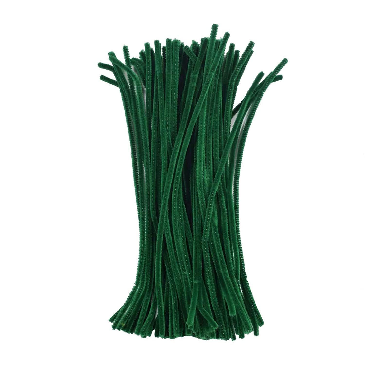 ProKart Dark Green Pipe Cleaners for Crafts – 100 Pcs (12 Inches)