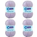 ProKart Premium 4 Ply Woolen Knitting Yarn, Lavender (100g x 4 Pack)