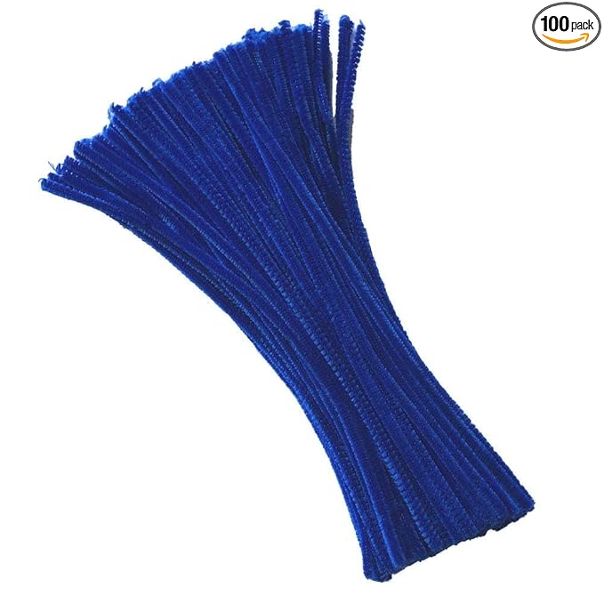 ProKart Light Blue Pipe Cleaners for Crafts – 100 Pcs (12 Inches)
