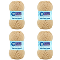 ProKart Premium 4 Ply Woolen Knitting Yarn – Sand (100g x 4 Pack)