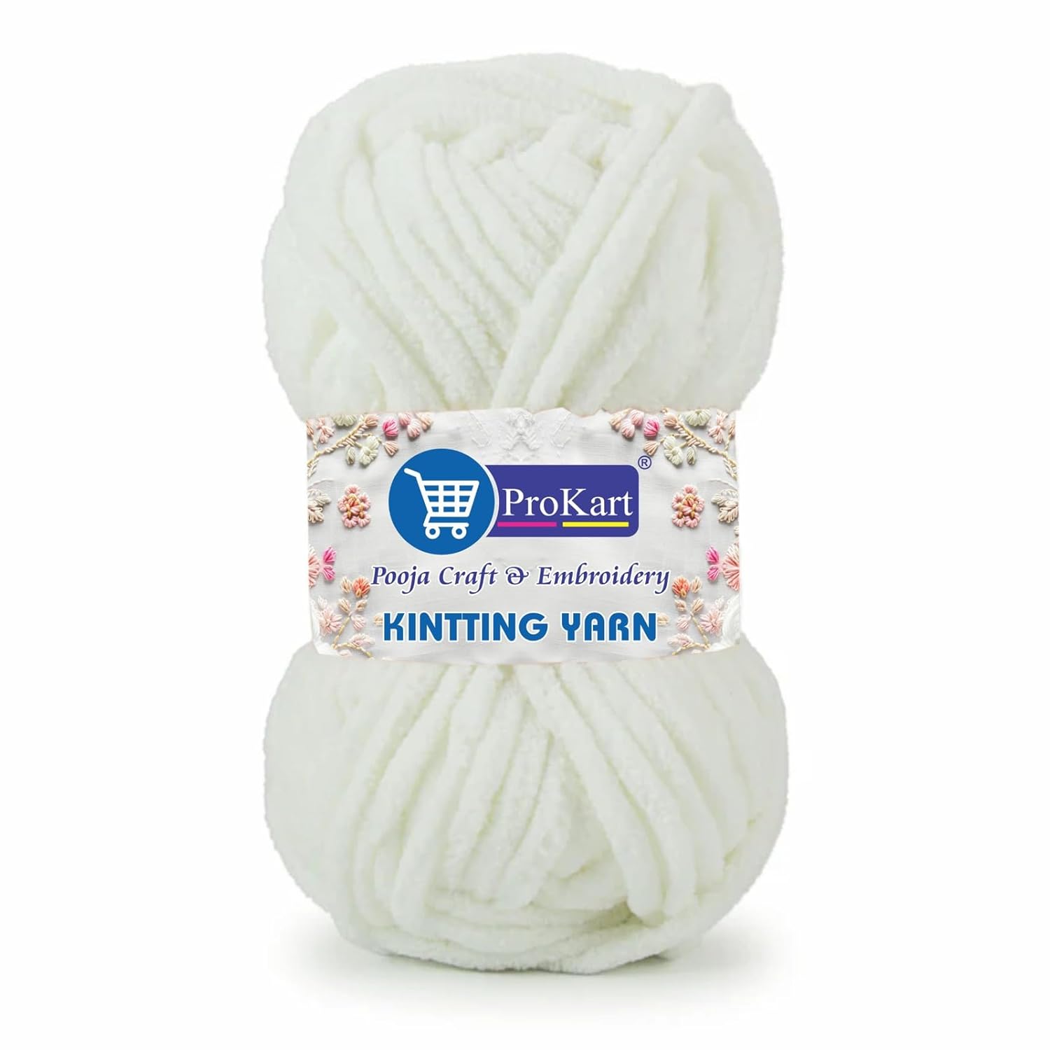 ProKart Premium Blankie Wool, Plush &amp; Cuddly-White