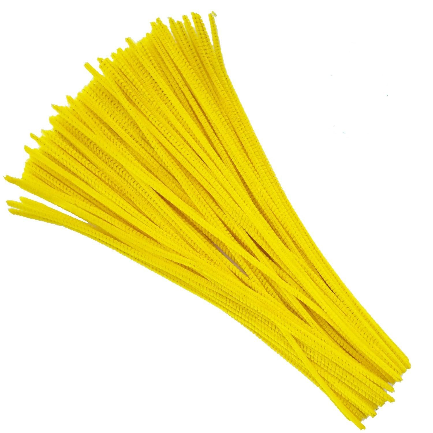 ProKart Yellow Pipe Cleaners for Crafts – 100 Pcs, 12 Inches