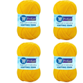 ProKart Premium 4 Ply Woolen Knitting Yarn –YellowMongo(100g x 4 Pack)