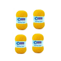 ProKart Premium 4 Ply Woolen Knitting Yarn – Yellow Mango (100g x 4 Pack)